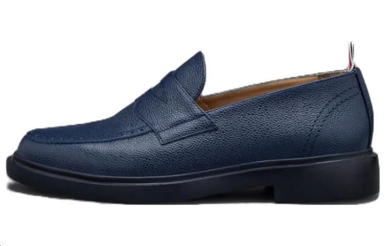 

Классические кожаные пенни-лоферы THOM BROWNE, Blue