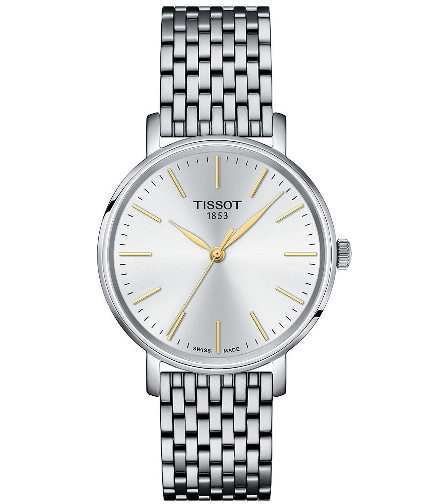 

Женские аналоговые часы Tissot Everytime Classic Collection с сетчатым браслетом из нержавеющей стали
