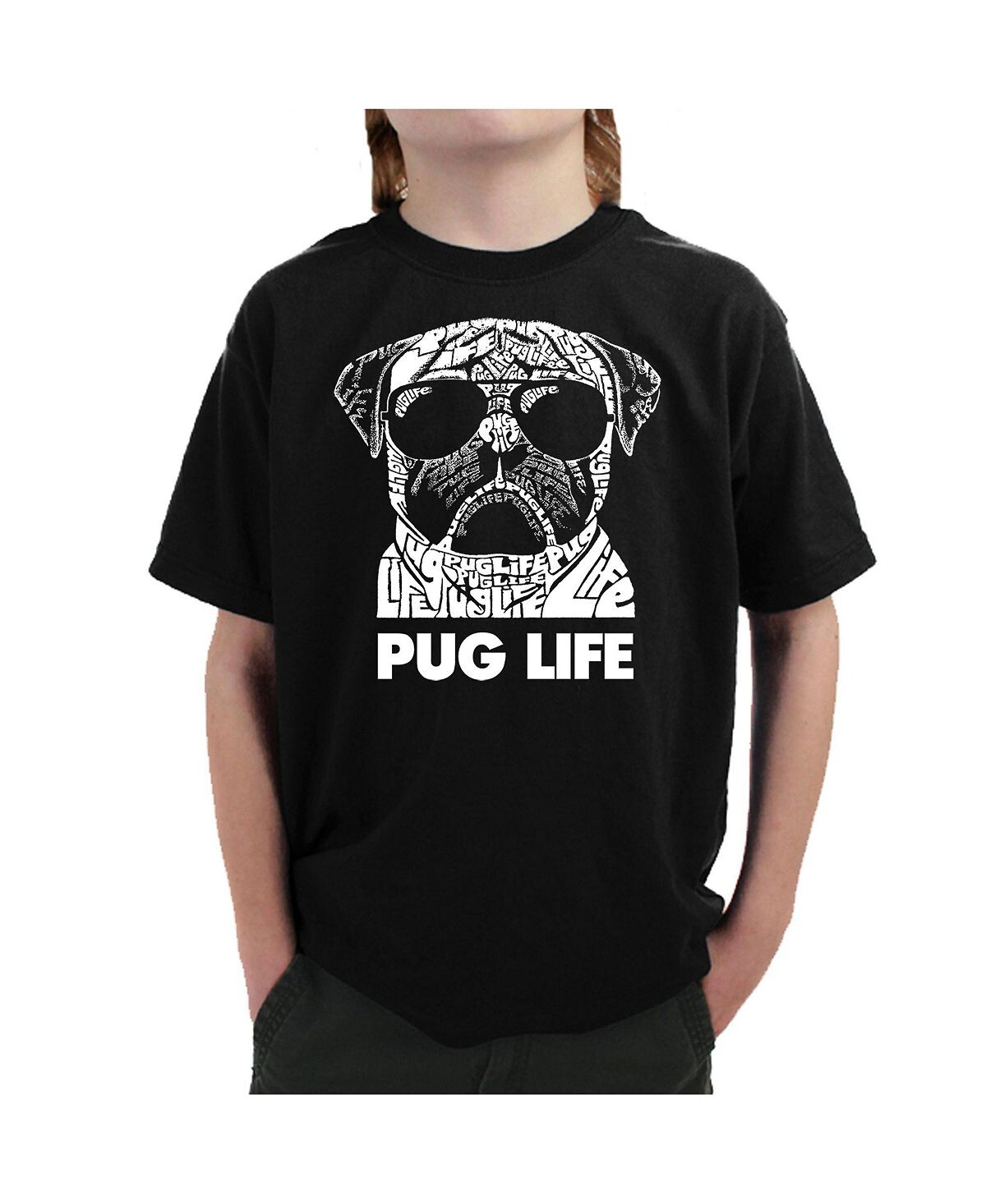 

Футболка Big Boy's Word Art - Pug Life LA Pop Art