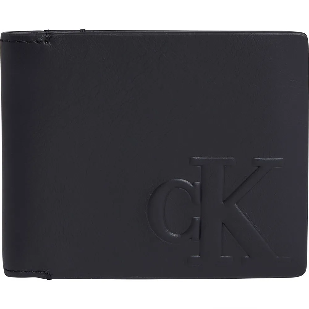 

Кошелек Calvin Klein Jeans Logo Emboss Bifold, черный