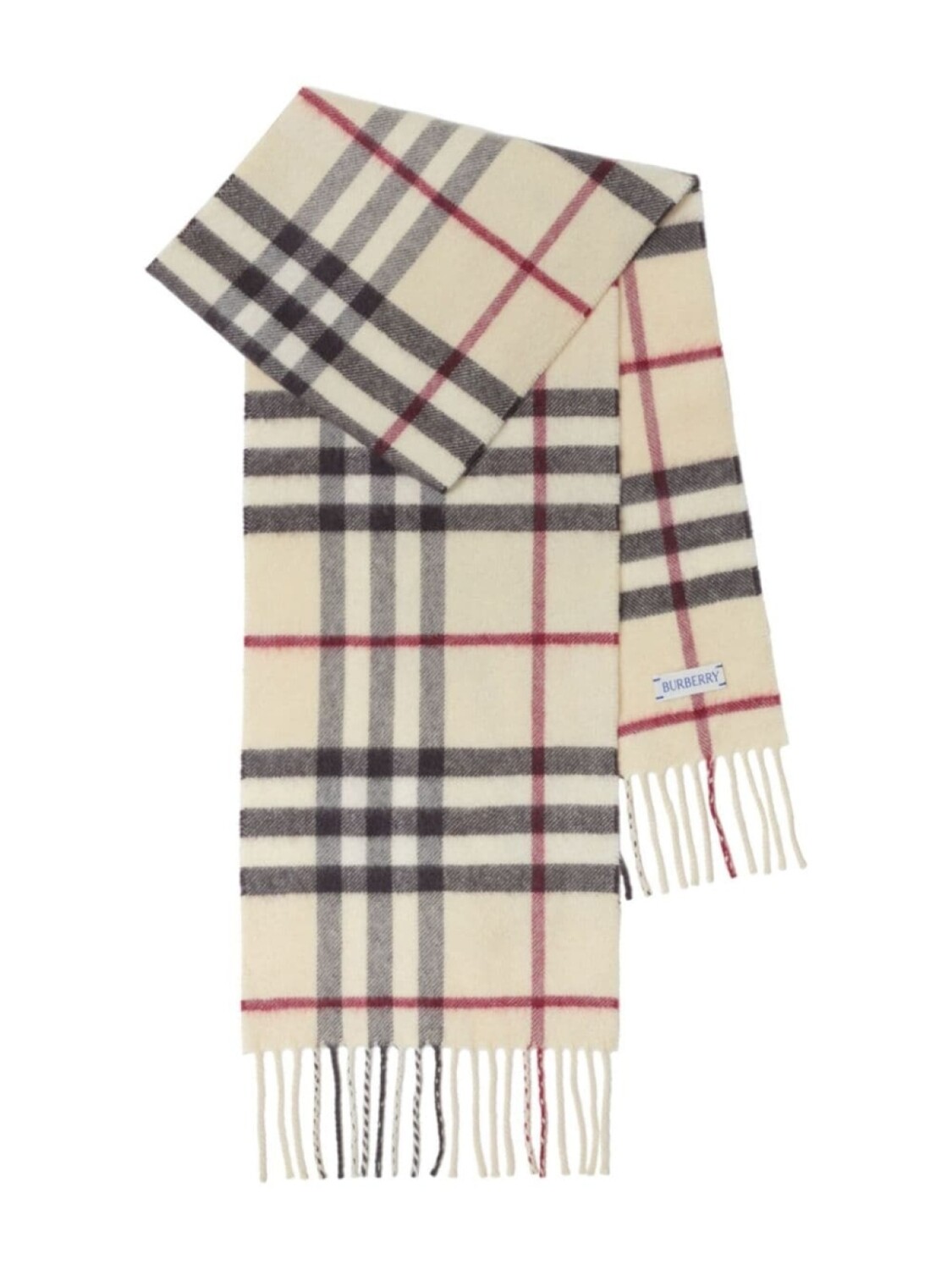 

Burberry Kids кашемировый шарф в клетку Vintage Check, нейтральный цвет