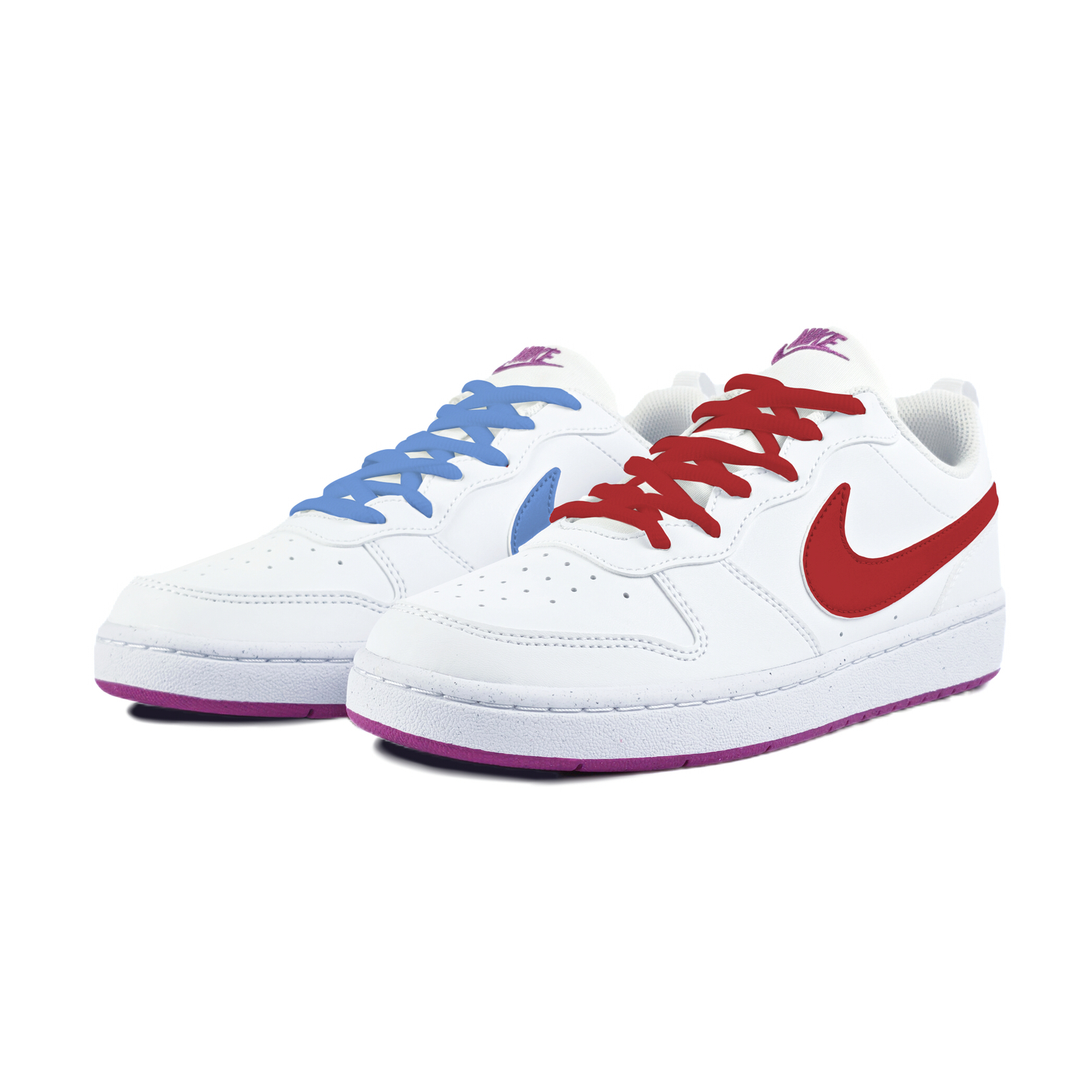 

Nike Антискользящие износостойкие низкие детские скейтерские кеды Court Borough белые для подростков