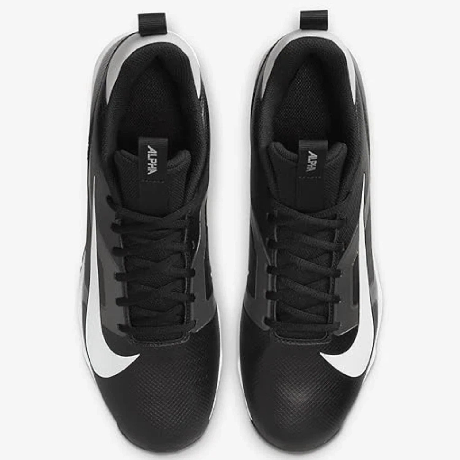 Бутсы для футбола Nike Alpha Menace 4 Shark FN0028-001, черно-белые, мужские, UWU887 Nike, черный — фото 4