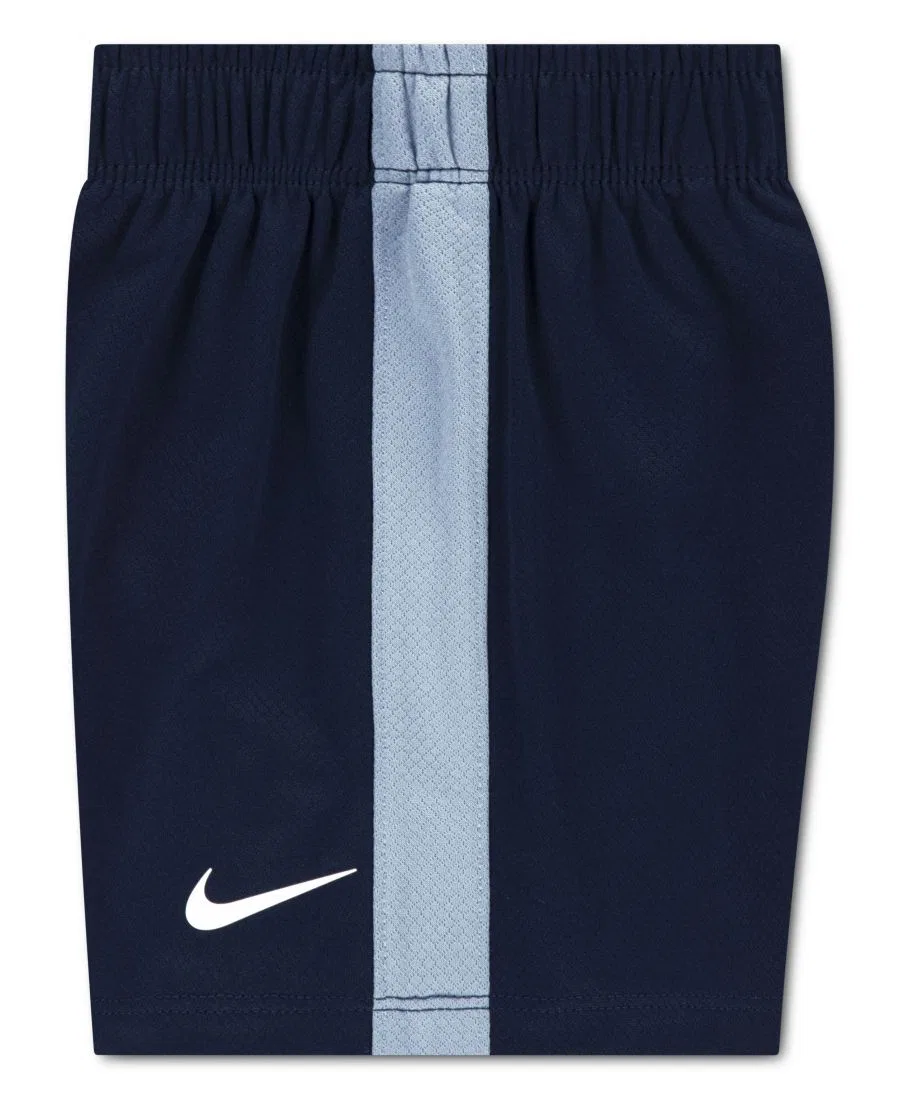 Детский комплект для мальчиков Goal Mode: майка и шорты (2T-4T), 2 предмета Nike, серый/темно-синий — фото 3