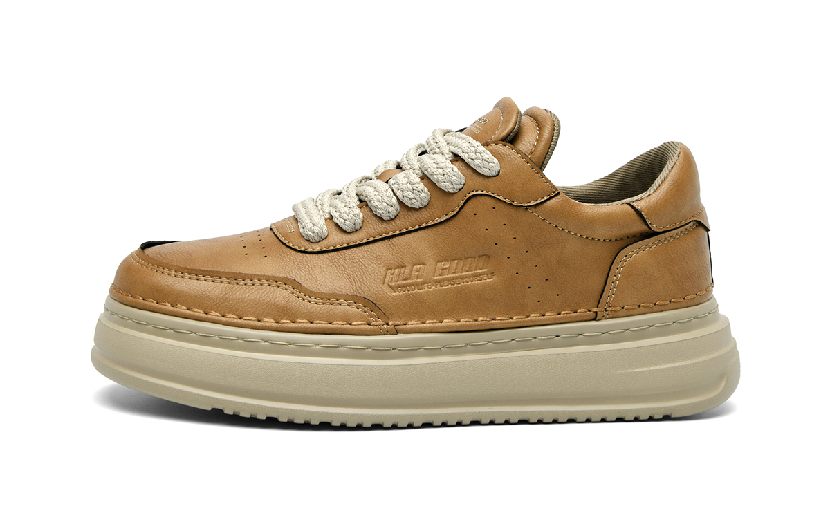

HLA Низкие скейтерские кроссовки мужские бежево-коричневые, цвет Beige Brown