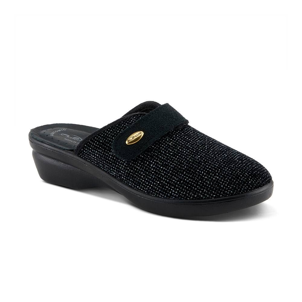 Женские тапочки Flexus by Spring Step Merula-Sparkle Clog, черный