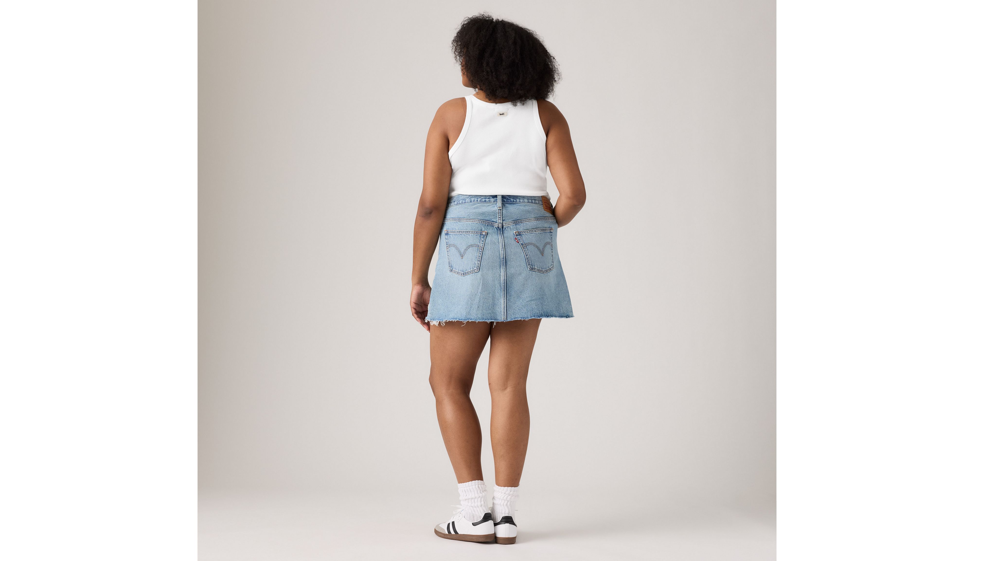 Юбка Icon (большие размеры) Levi's, Woven Minutes - Medium Wash — фото 4