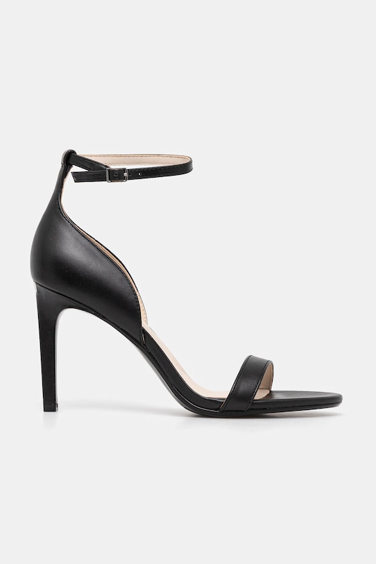 Сандалии на каблуке HEEL SANDAL 90 - кожа Calvin Klein, черный — фото 2
