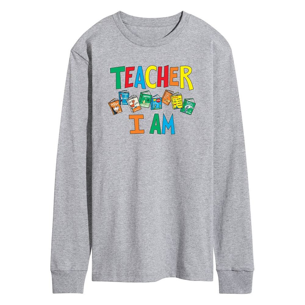 

Мужская футболка Dr. Seuss Teacher I Am Tee Licensed Character, серый