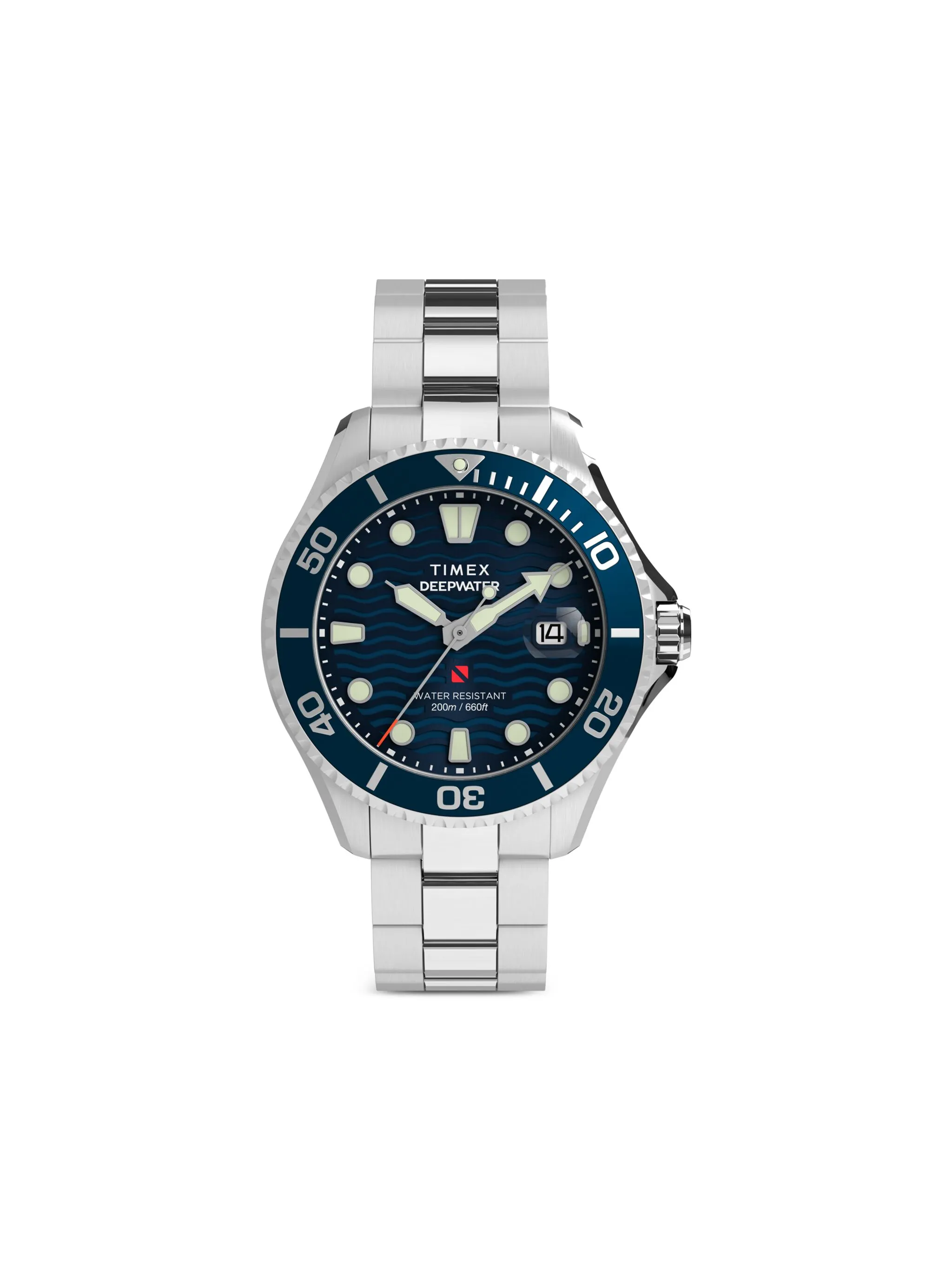 

Наручные часы Deepwater Meridian 44 мм Timex, синий