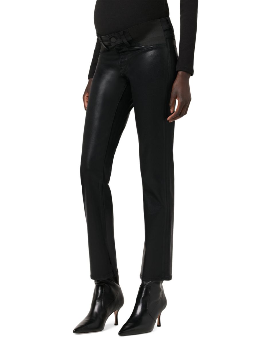 

Джинсы Nico Straight Ankle для беременных Hudson Jeans, цвет Coated Black