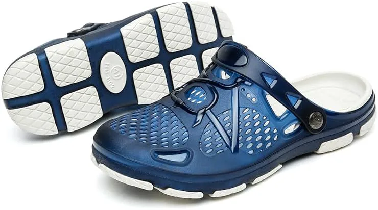 

Мужские слипоны DESESE для занятий спортом и походов на открытом воздухе, закрытые с носком, быстросохнущие, легкие пляжные туфли с задним ремешком, летние нескользящие сабо, водные туфли, зеленый