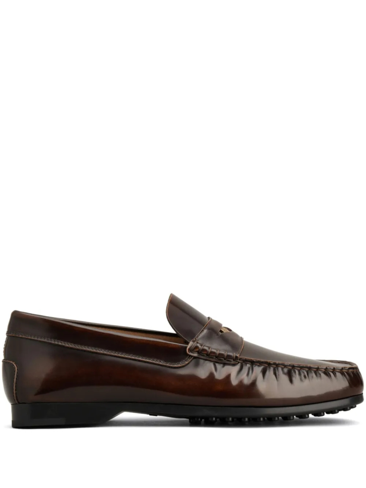 

Tod's лоферы Gommino с металлическим логотипом, коричневый