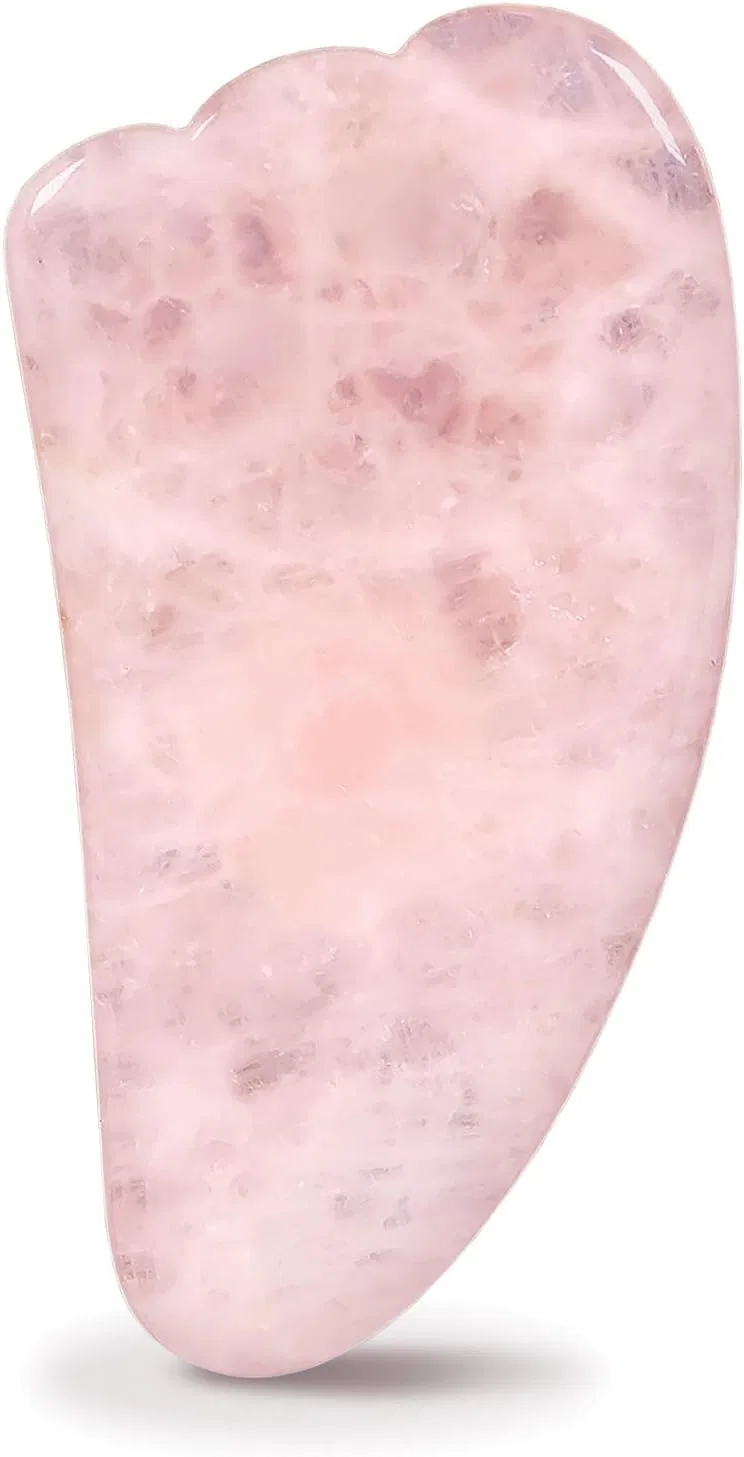 Массажер для лица из розового кварца Plum Beauty