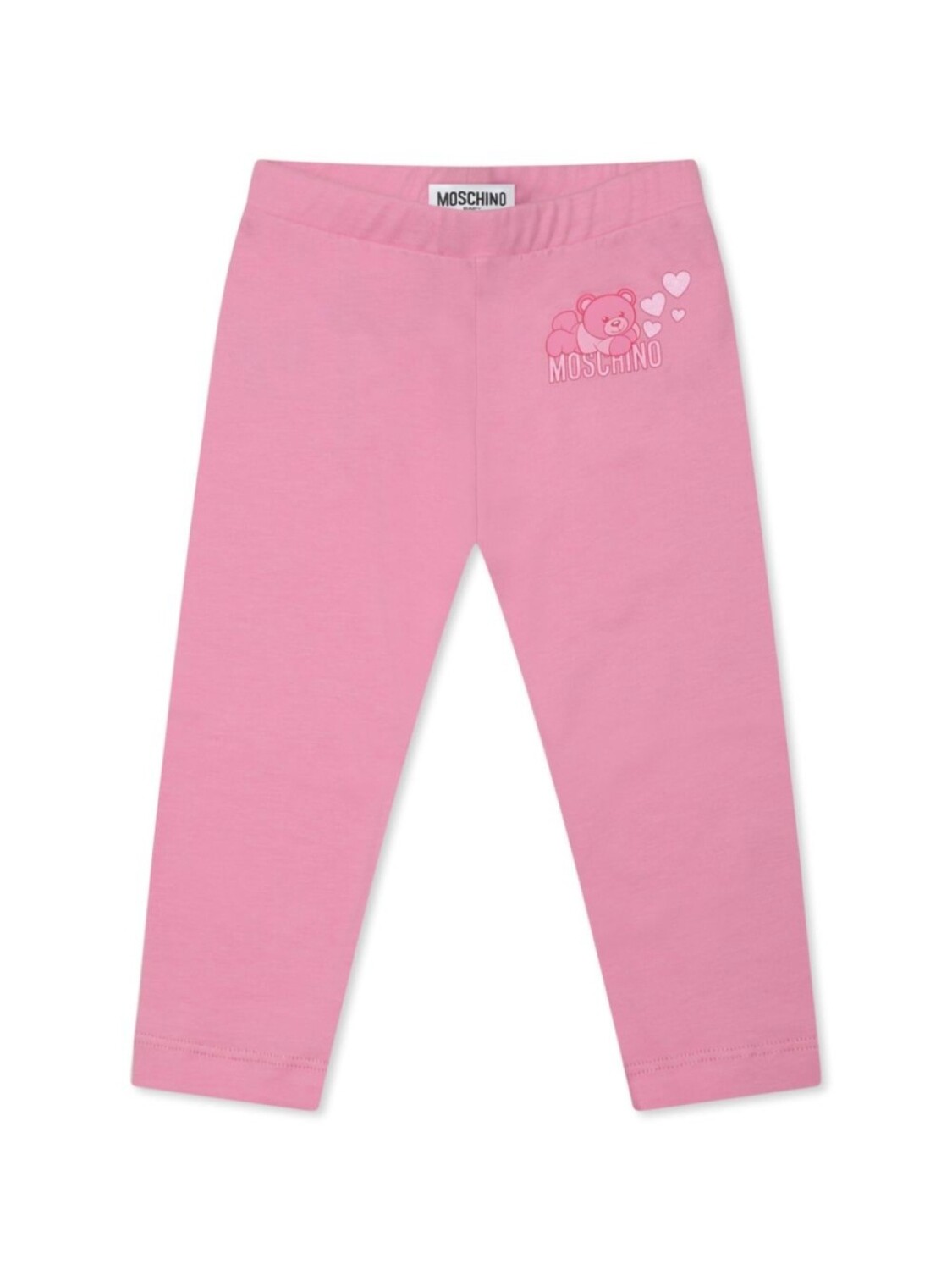 

Леггинсы с плюшевым мишкой Moschino Kids, розовый