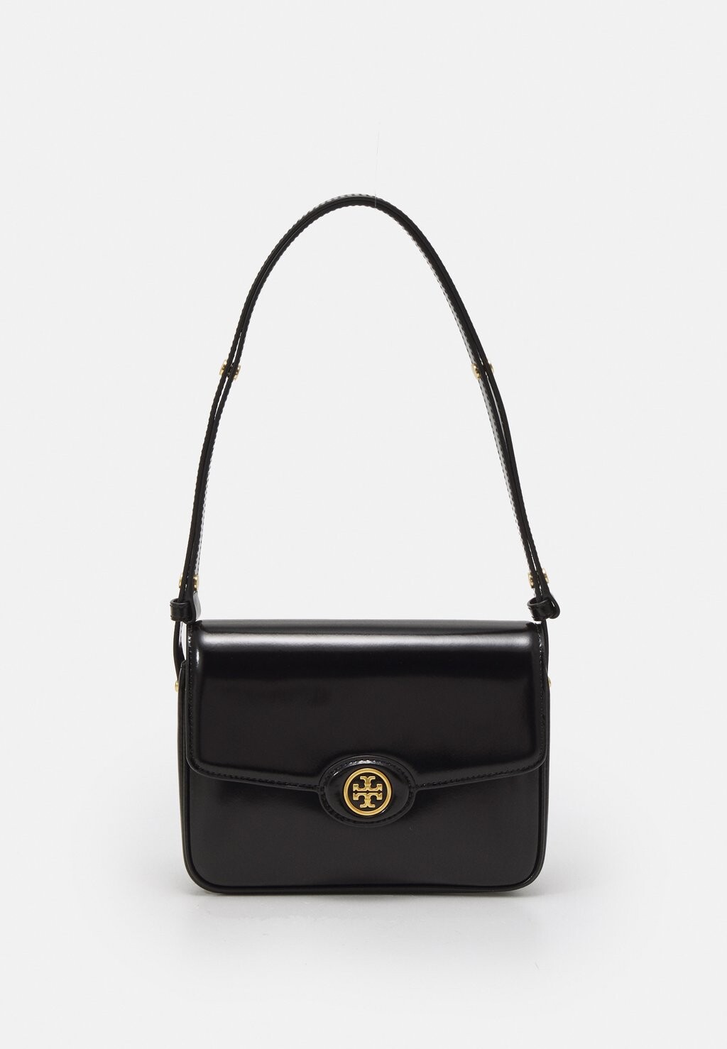 

Сумка на плечо Robinson Brushed Convertible Bag Tory Burch, черный