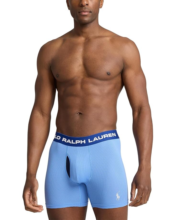 Боксеры Polo Ralph Lauren Perfect Pouch Boxer Brief 3-Pack, разноцветный — фото 4