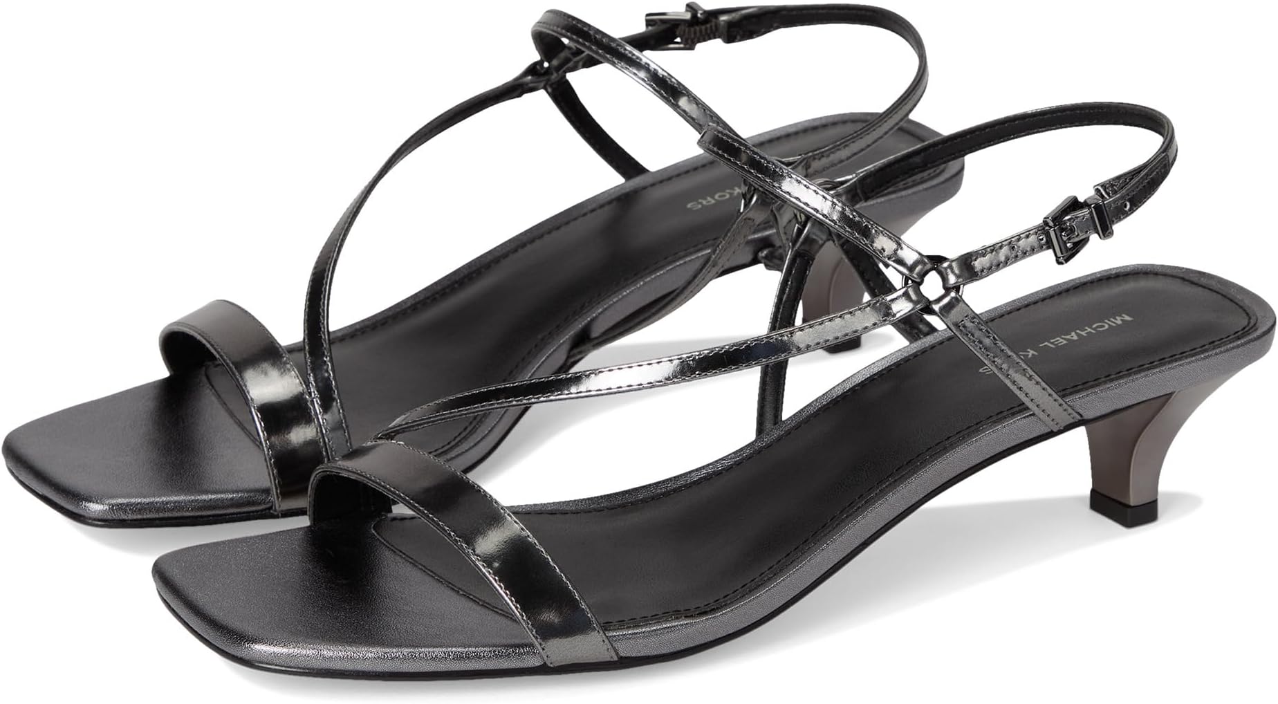Туфли MICHAEL Michael Kors Women's Selina Kitten Sandals, Gunmetal
