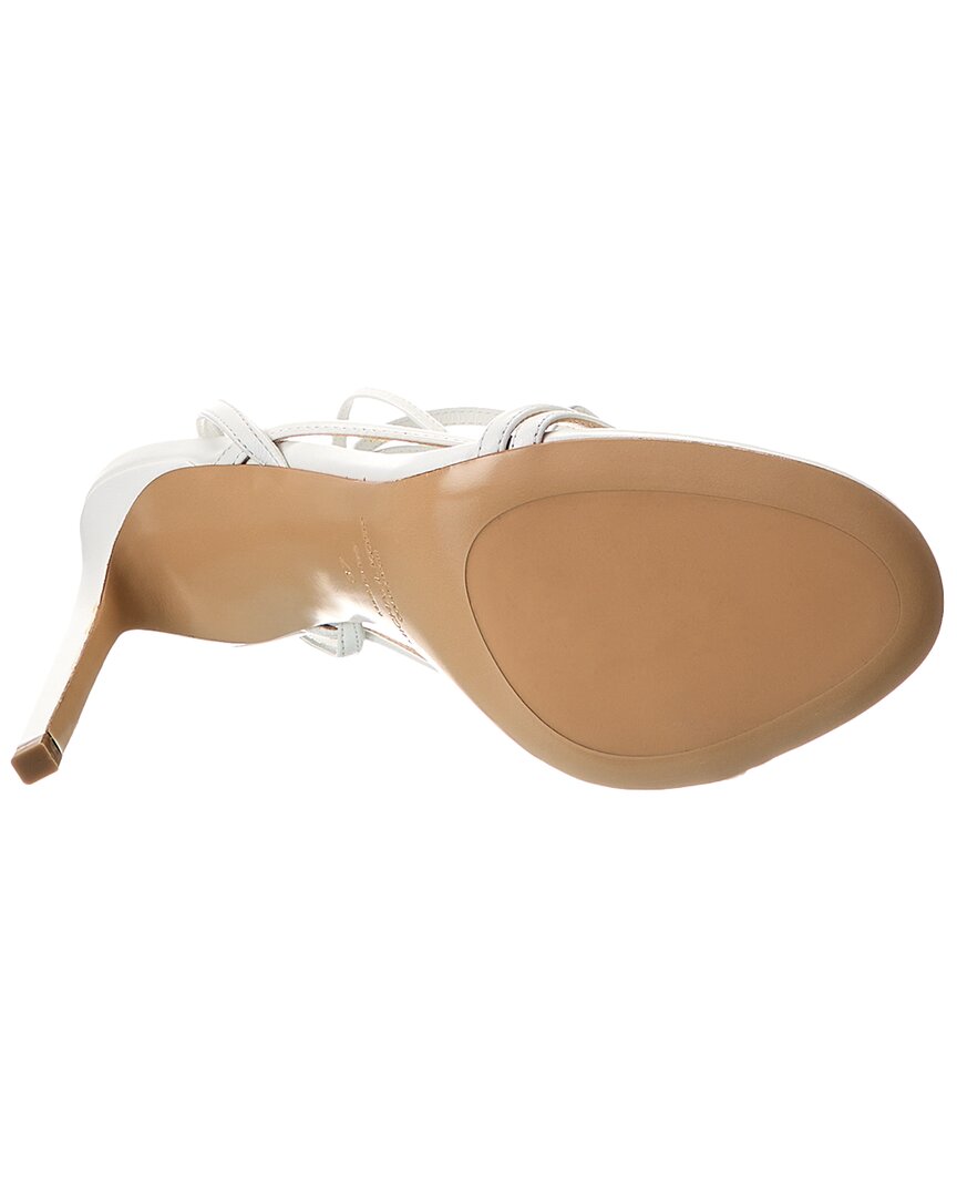 Michael Kors Collection Dahlia Runway Leather Sandal, белый — фото 4