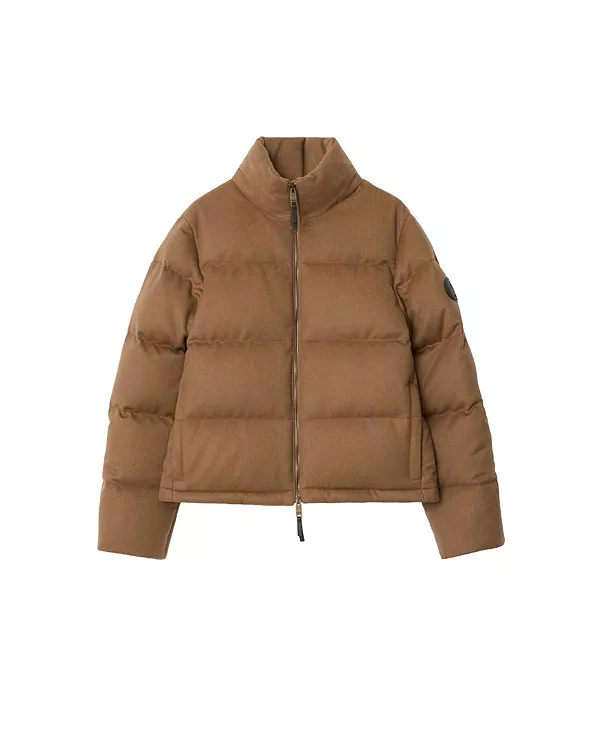 Пуховая куртка Burberry Ambleside, кашемировая, коричневый — фото 3