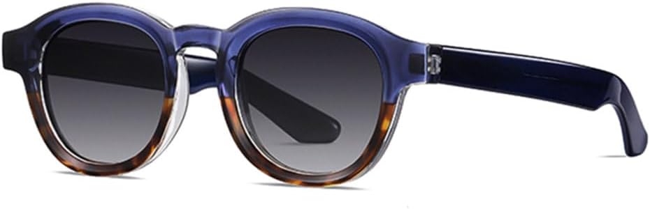 

Солнцезащитные очки овальной формы 2027 года для женщин, модные прозрачные очки для мужчин, солнцезащитные очки с защитой от УФ-излучения UV400 MTZJH, Blue Leopard Grey