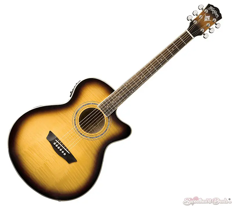 

Акустическая гитара Washburn EA15ATB Festival Series Acoustic Electric Guitar - Tobacco Sunburst