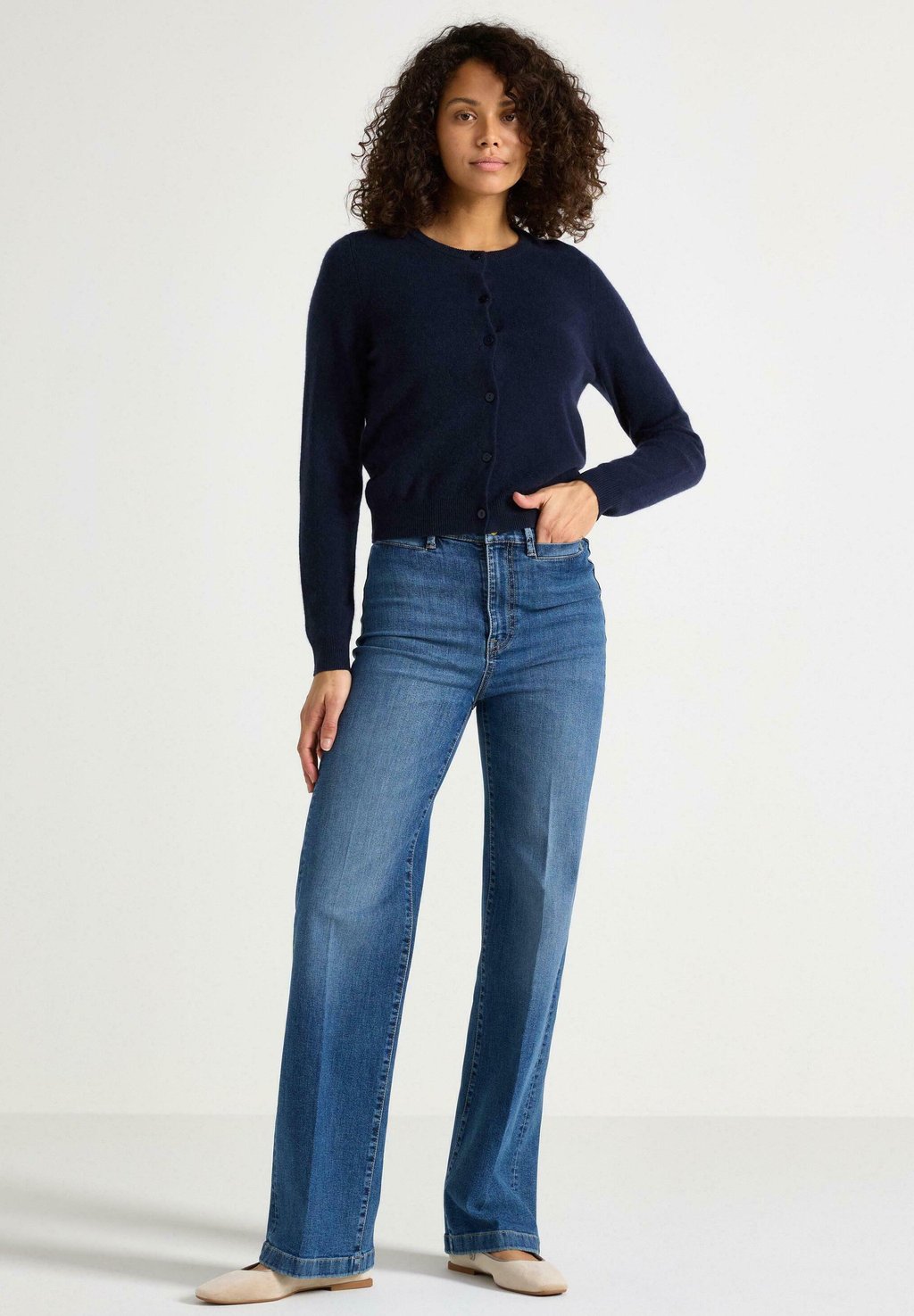 

Расклешенные джинсы WIDE Lindex, цвет Denim
