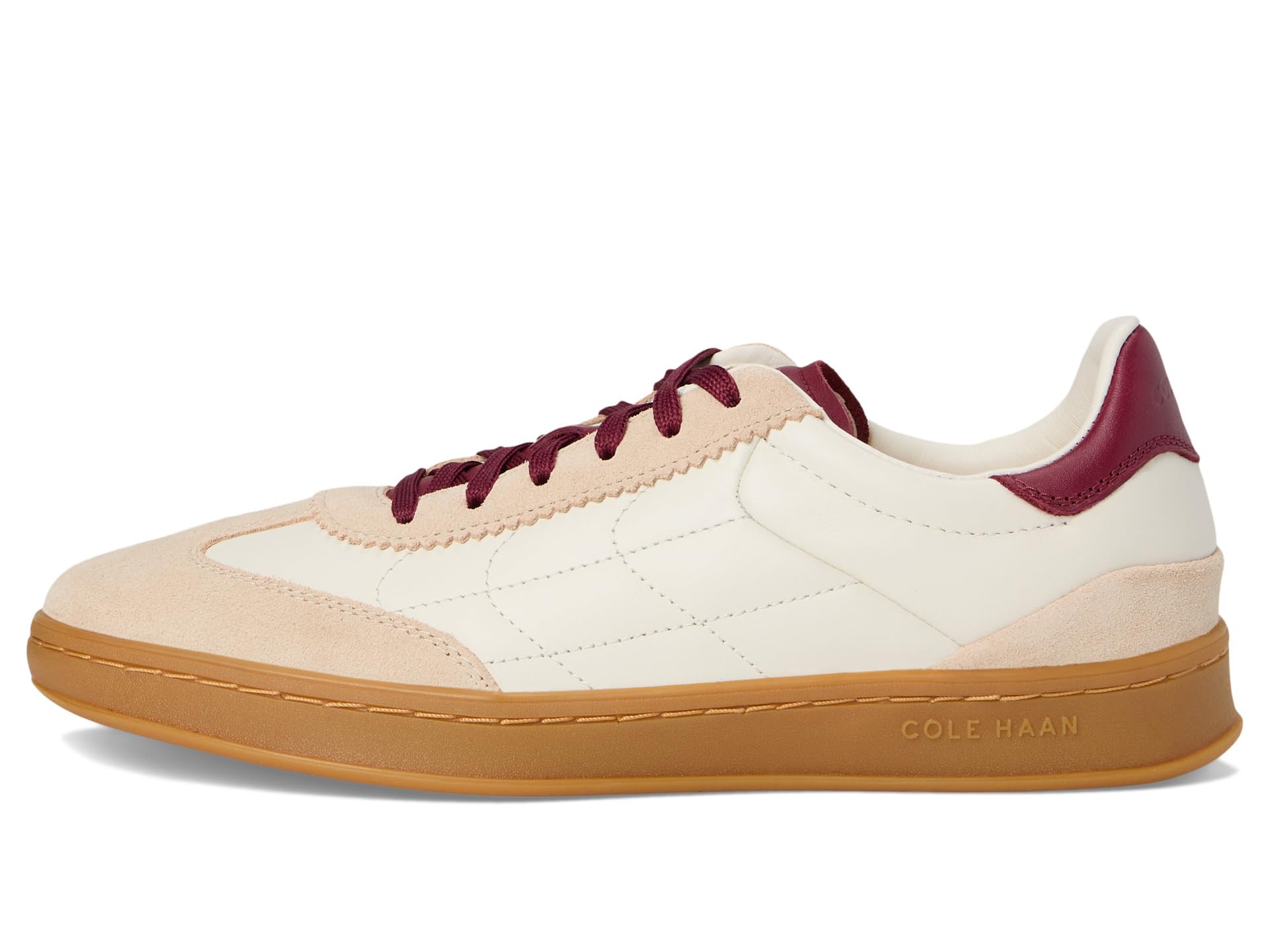 Кроссовки Cole Haan Grandpro Breakaway Sneakers, Ivory/Opticat Suede/Black Cherry — фото 4