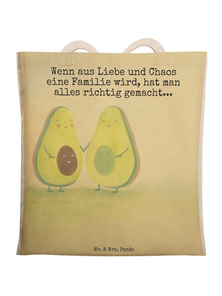 

Mr. & Mrs. Panda Сумка-шоппер с изображением пары в авокадо и надписью белого цвета