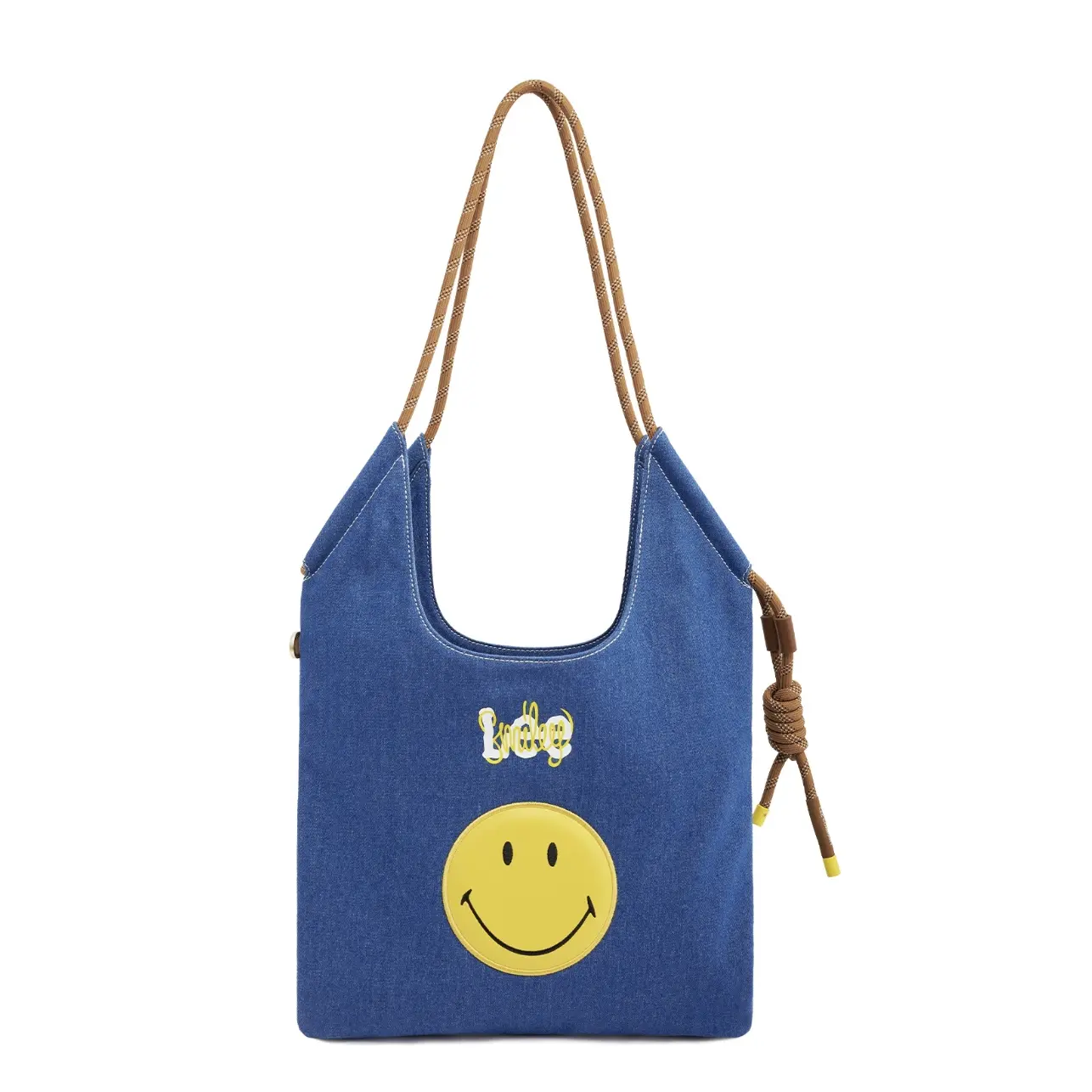 

Lee Сумка через плечо из ткани Smiley® Collaboration обычная унисекс джинсово-синяя, Denim Blue