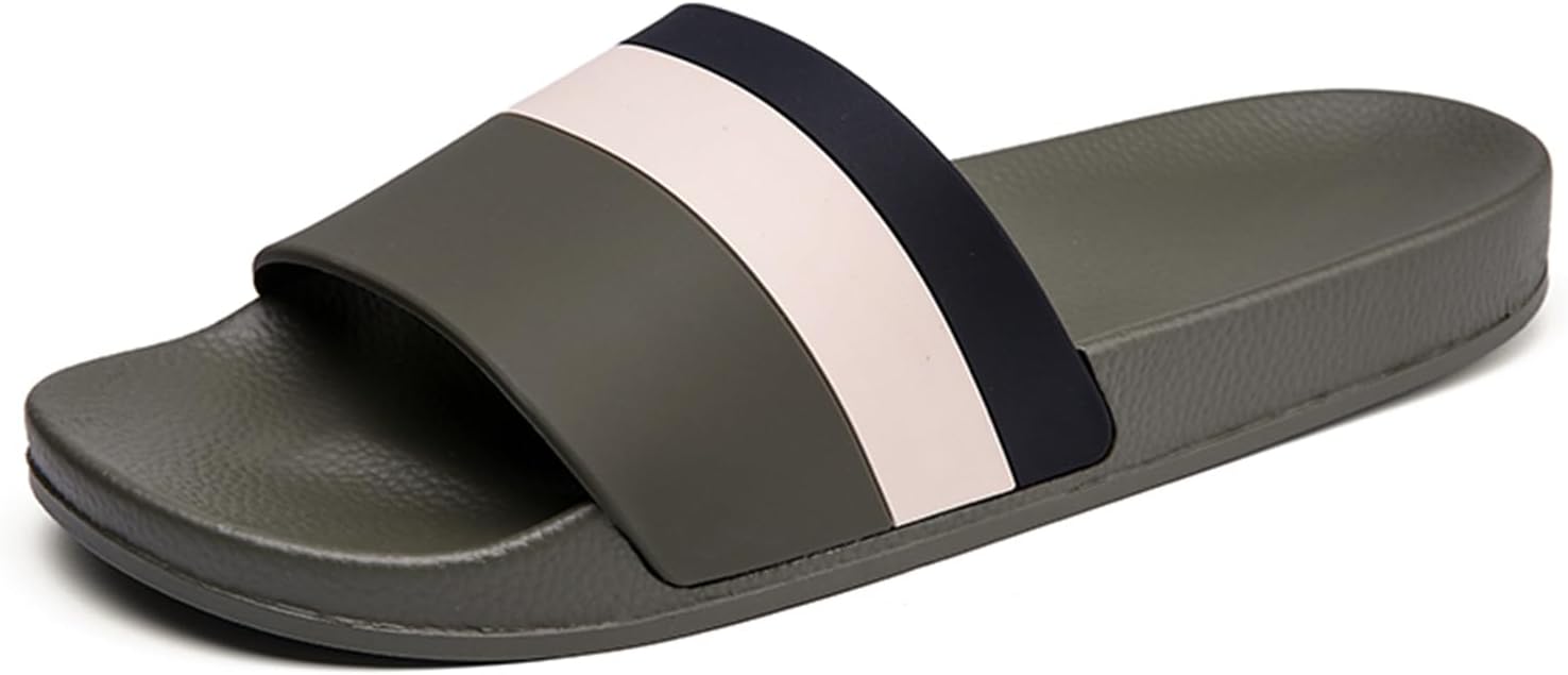 

Мужские сандалии с открытым носком - удобные шлепанцы для душа для дома и улицы Abborora, 1