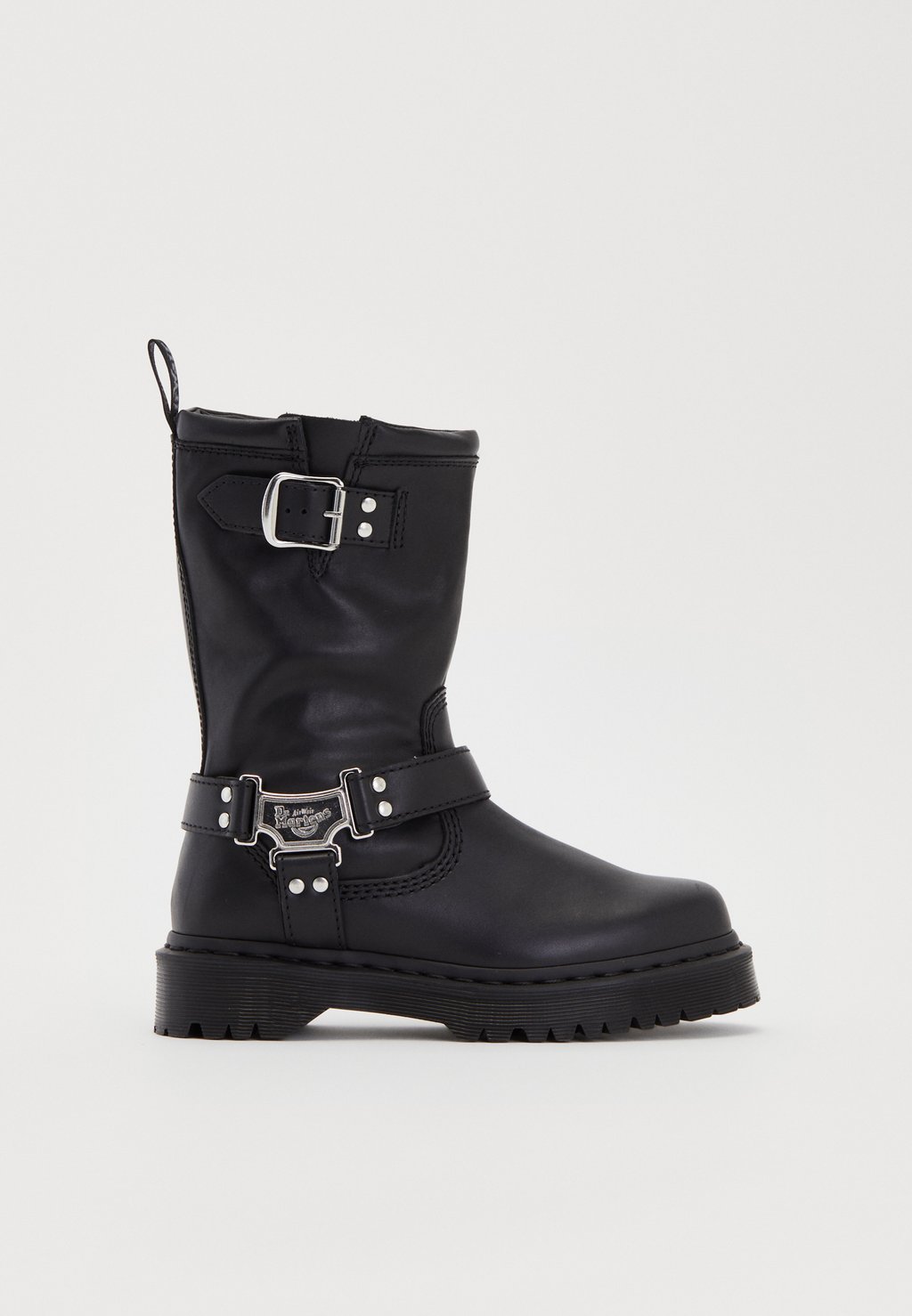 Байкерские сапоги Dr. Martens ANISTONE HI кожаные, черный — фото 4