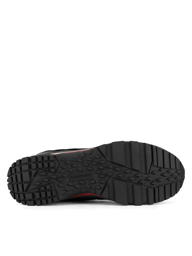 Мужские ботинки Hunter MASON MID HIKER WP с сетчатыми вставками, черно-красный — фото 4