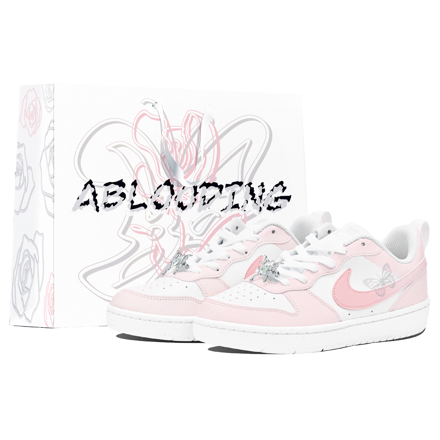 

Nike Court Borough Low top Kids' Skateboarding Shoes Pink Teenagers