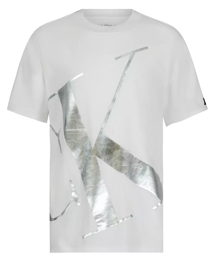 

Футболка с коротким рукавом Big Boys Giant Foil CK Calvin Klein, белый