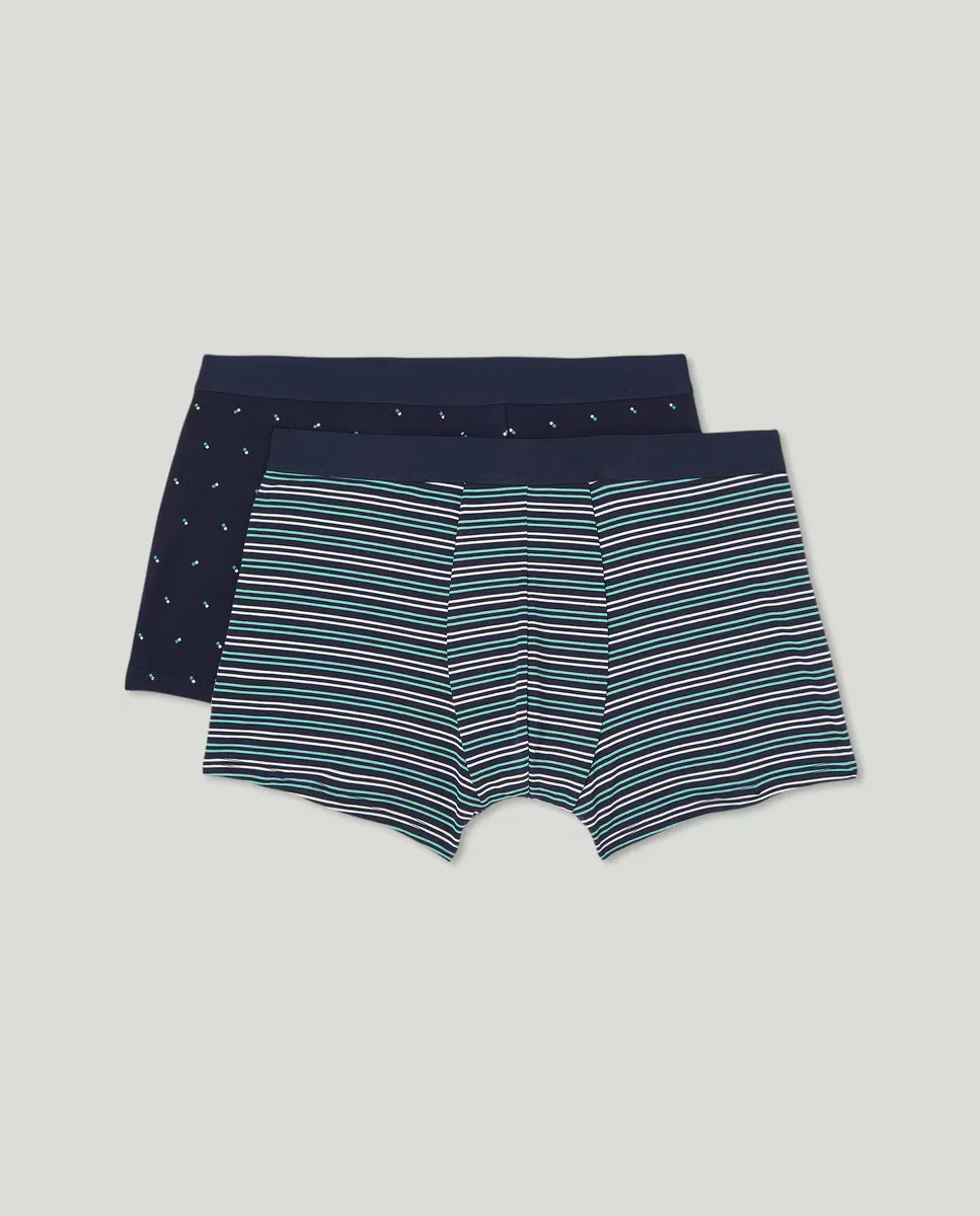 

Набор из 2 мужских трикотажных боксеров в стиле фэнтези Dustin, синий