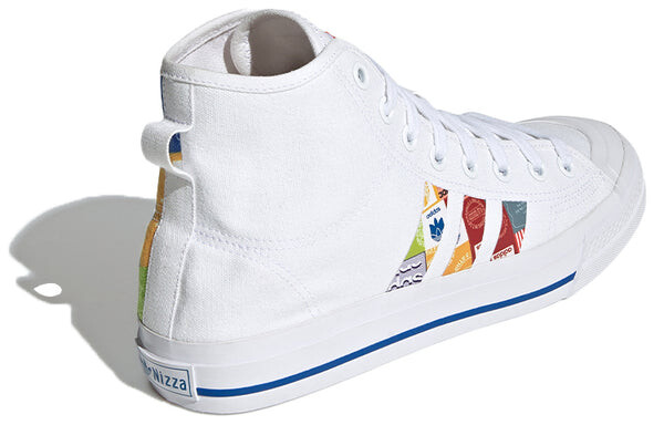 Кроссовки nizza высокие rf Adidas, белый — фото 4