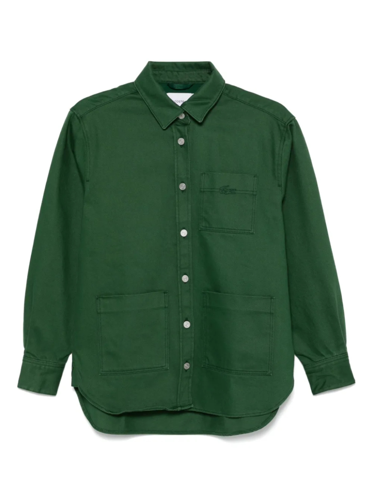 Джинсовая куртка-рубашка Lacoste, зеленый
