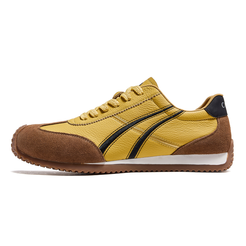 

Низкие повседневные туфли с износостойким покрытием для мужчин CAMEL, Yellow Brown