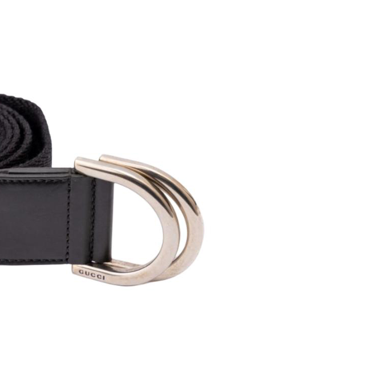 

GUCCI Unisex Canvas Belt Черный/Серый