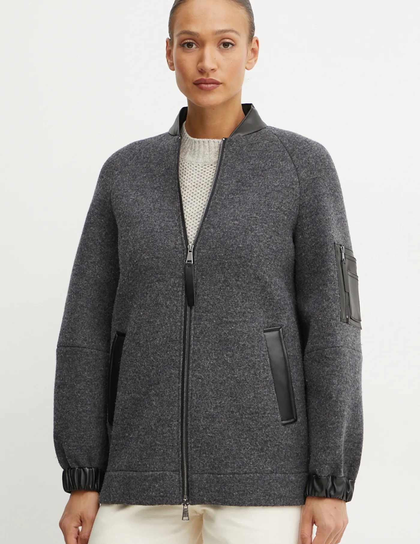 

Шерстяная куртка Max Mara Leisure, серый