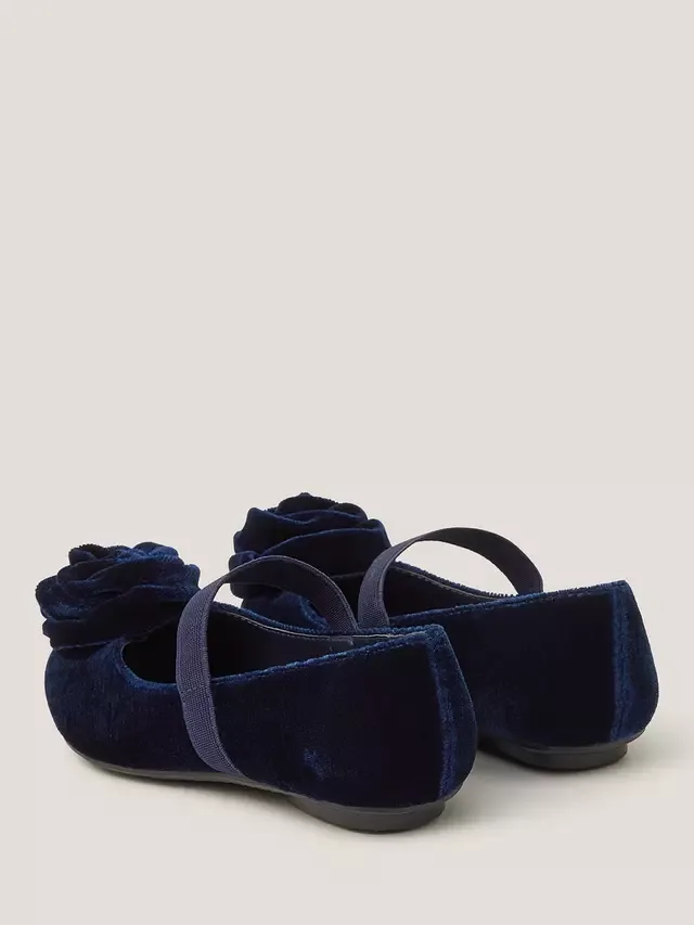 Детские балетные туфли Розетка Monsoon, Navy — фото 3