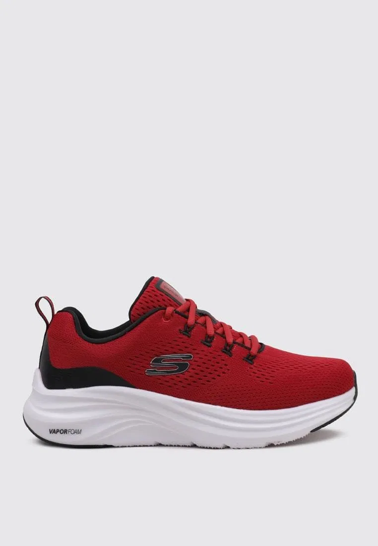 Мужские кроссовки Skechers Vapor Foam, Red Mesh Synthetic Black Trim — фото 2