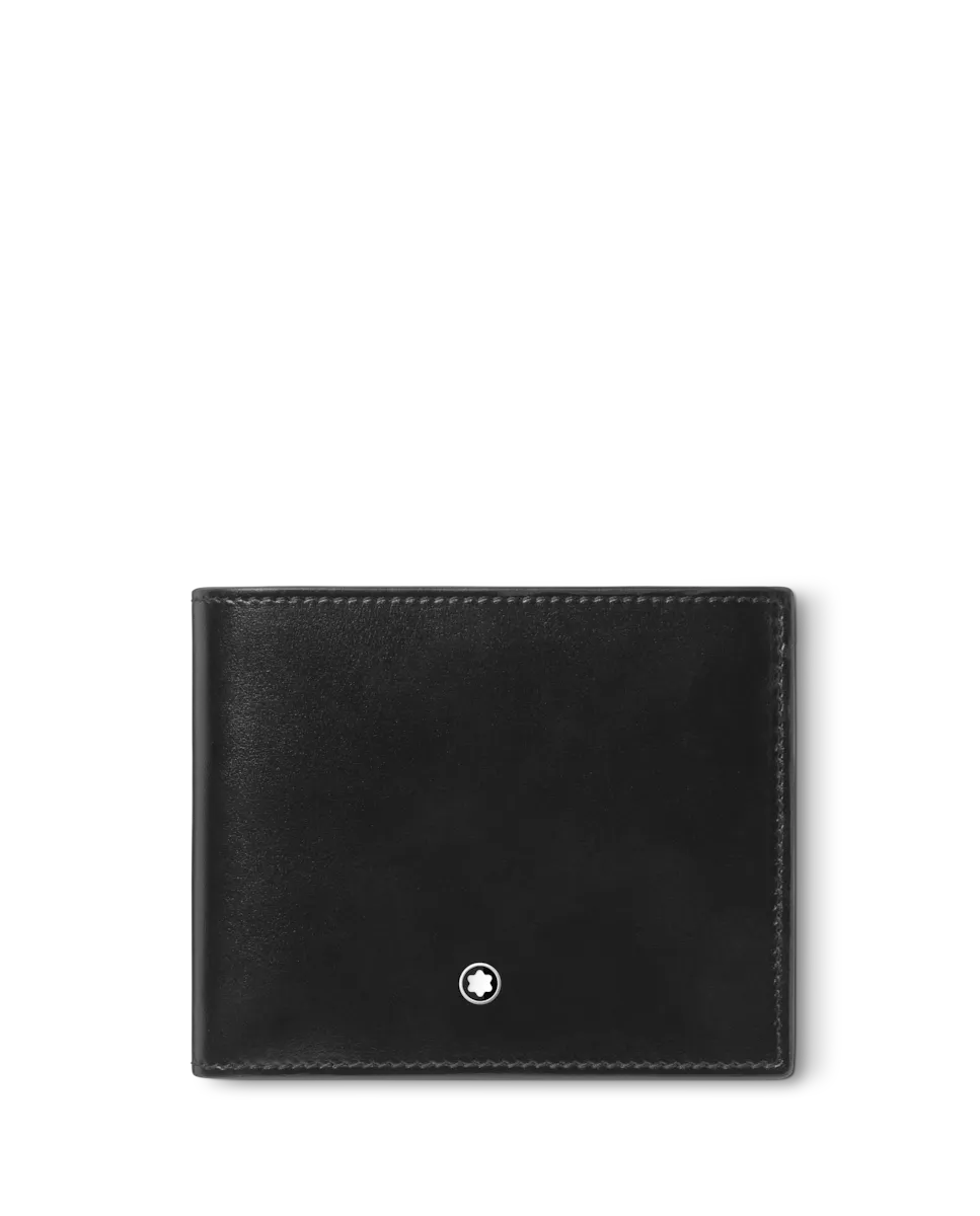 

Мужской черный кожаный кошелек Montblanc