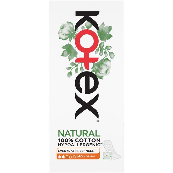 

Обычные гигиенические прокладки, 40 шт./1 упаковка. Kotex Liners