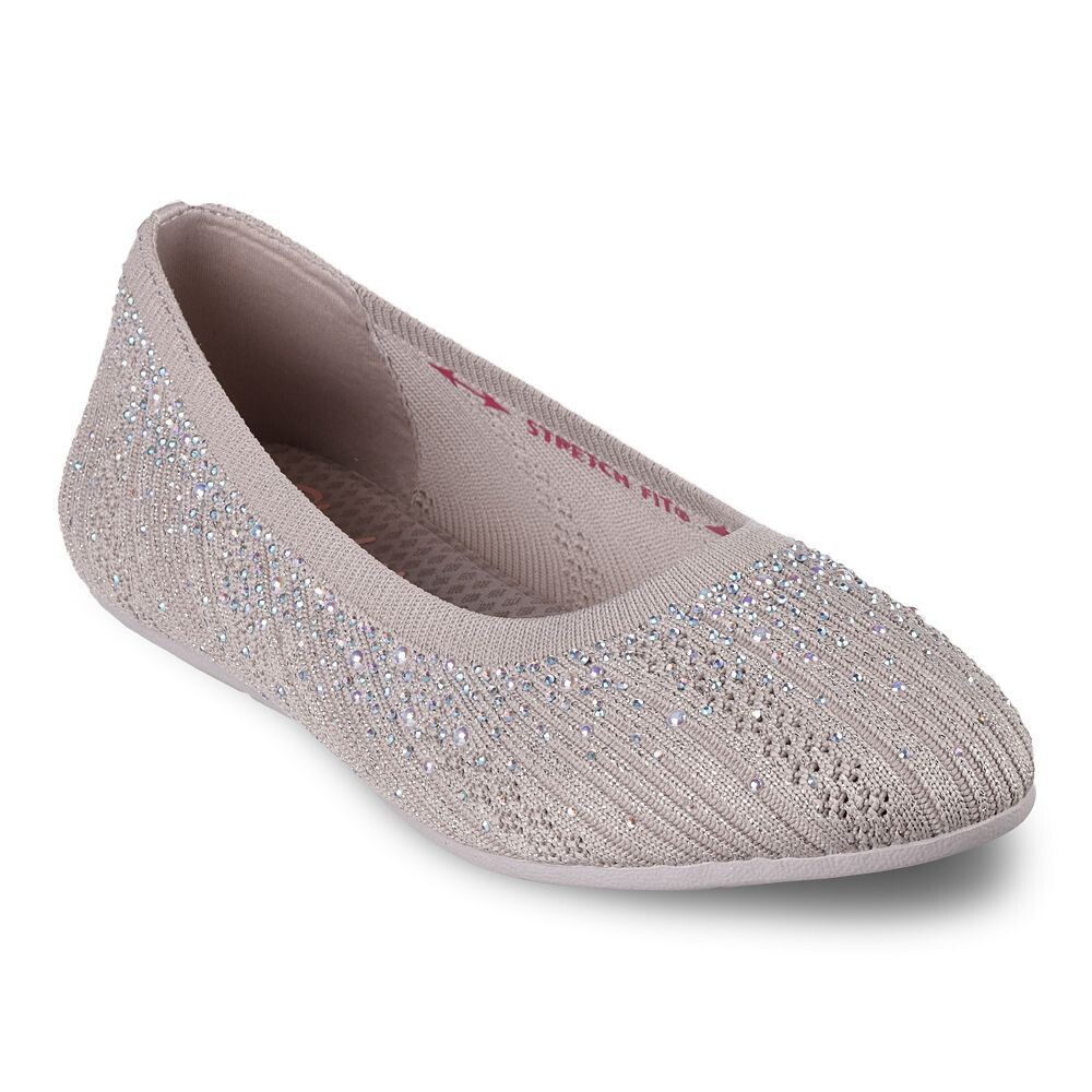

Женские балетки Skechers Cleo 2.0 Glitzy Daze, цвет Taupe