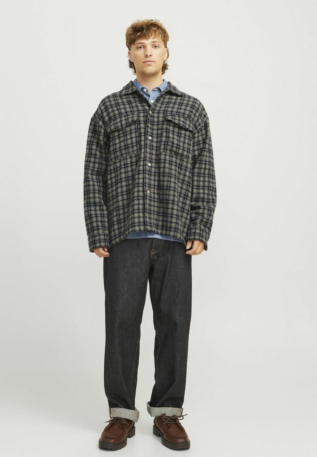 

Рубашка WIDE FIT Jack & Jones, черный