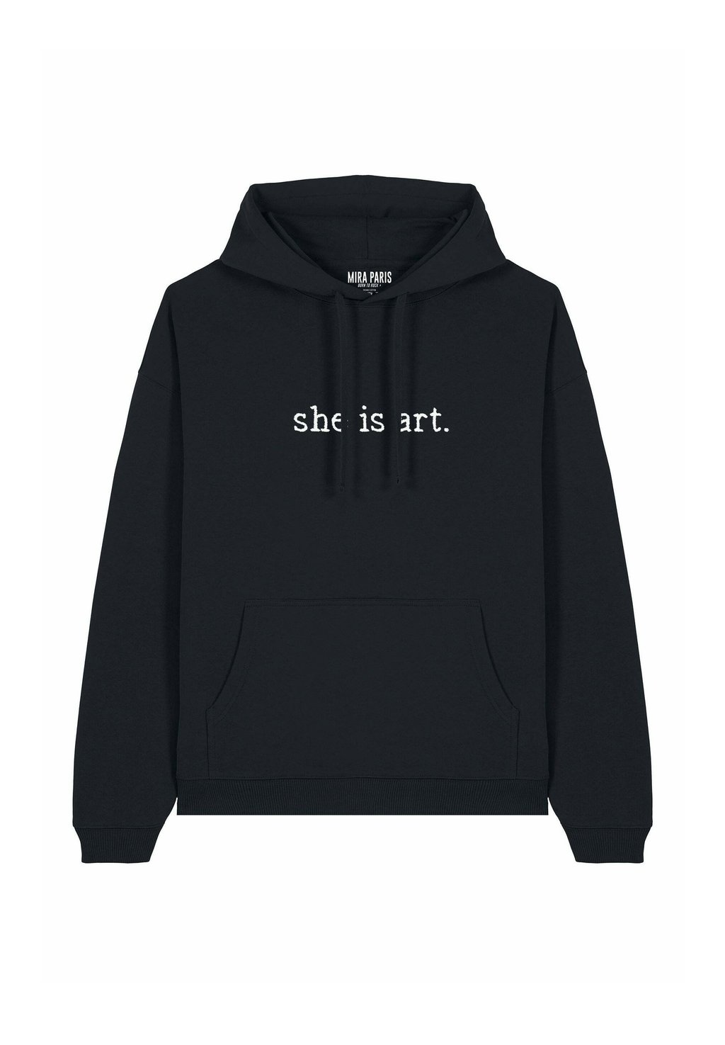

Толстовка SHE IS ART EMBROIDERY UNISEX con cappuccio Mira Paris, черный