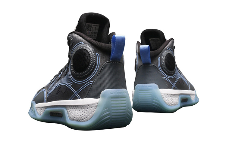 Баскетбольные кроссовки YuShuai 14 Boom Kids GS High-top Black/Hyper Royal/Chrome Lining Young — фото 4