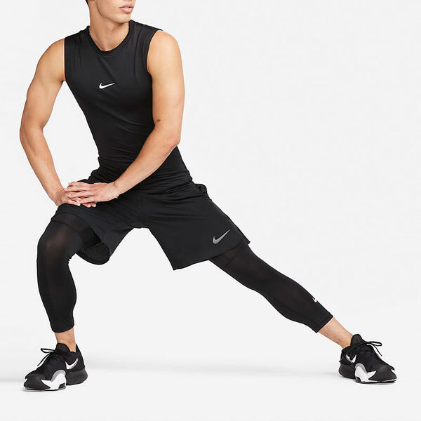 Футболка pro dri fit облегающий топ без рукавов для тренировок Nike, черный — фото 3